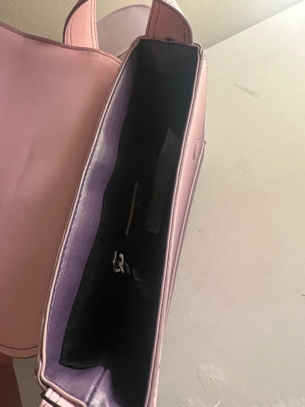 Zara Women’s Gradient Purple Crossbody Bag with Pink Strap